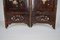 Antique Japanese Carved and Inlaid Wood Room Divider, 1890s 5