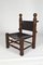 Mid-Century French Leather Side Chair by Charles Dudouyt, 1940s, Image 1