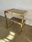 Tavolino placcato in oro di Belgo Chrome, anni '70, Immagine 2