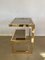 Tavolino placcato in oro di Belgo Chrome, anni '70, Immagine 6