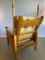 Dutch Oak and Sheep Hide Lounge Chair, 1950s 5