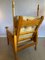 Dutch Oak and Sheep Hide Lounge Chair, 1950s, Image 5
