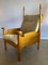 Dutch Oak and Sheep Hide Lounge Chair, 1950s, Image 1