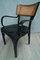 Antique Art Nouveau Black Wood and Vienna Straw Dining Chair, 1910s 4