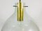 Mid-Century Brass and Ice Glass Pendant Lamp from Doria Leuchten, 1960s 11