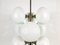 Lámpara de araña era espacial Mid-Century de cromo con nueve brazos de Kaiser Idell / Kaiser Leuchten, años 60, Imagen 6