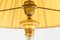 Grande Lampe de Bureau Style Empire en Cristal Taillé et Bronze Doré, 1940s 3