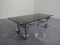 Space Age Italian Glass and Chrome Coffee Table, 1960s, Image 7