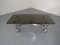Space Age Italian Glass and Chrome Coffee Table, 1960s, Image 2
