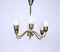 Brass Tulip Chandelier from Fog & Mørup, 1950s, Image 6