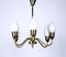 Brass Tulip Chandelier from Fog & Mørup, 1950s, Image 7