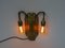 Antique Art Nouveau Brass Wall Lights, Set of 2 4