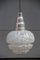 Lámpara de techo italiana de aluminio y vidrio, años 60, Imagen 10