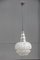 Italian Aluminium & Glass Ceiling Lamp, 1960s 1