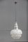 Italienische Deckenlampe aus Aluminium & Glas, 1960er 1