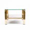 Golden Coffee Table from Belgo Chrom / Dewulf Selection, 1970s 1