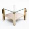 Golden Coffee Table from Belgo Chrom / Dewulf Selection, 1970s 2