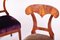 19th Century Biedermeier Austrian Walnut Desk Chairs, Set of 4 4