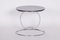 Small Bauhaus Chrome and Black Glass Round Side Table, 1950s, Image 7