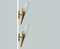 Mid-Century Brass and Glass Sconces, Set of 2, Image 1