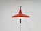 Dutch Adjustable Model Panama Red Wall Lamp by Wim Rietveld for Gispen, 1950s 8