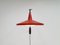 Dutch Adjustable Model Panama Red Wall Lamp by Wim Rietveld for Gispen, 1950s, Image 8