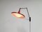 Dutch Adjustable Model Panama Red Wall Lamp by Wim Rietveld for Gispen, 1950s 5