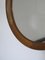 Mid-Century Danish Leather and Oak Round Mirror 5