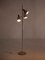 Lámpara de pie de metal cromado blanco de Koch & Lowy OMI, años 60, Imagen 3