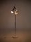 Stehlampe aus weißem poliertem verchromtem Metall von Koch & Lowy OMI, 1960er 2