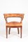 Danish Patinated Leather and Mahogany Armchair, 1930s 1