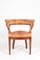 Danish Patinated Leather and Mahogany Armchair, 1930s, Image 1