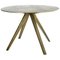 Brass-Plated Circle Table by Pols Potten Studio 1