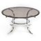 Chrome and Smoked Glass Round Coffee Table, 1970s 2