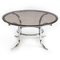 Chrome and Smoked Glass Round Coffee Table, 1970s, Image 2