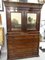 19th Century Georgian English Tropical Wood, Glass, and Green Marble Cupboard 16