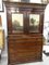 19th Century Georgian English Tropical Wood, Glass, and Green Marble Cupboard 1