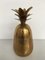 Brass Hollywood Regency Pineapple Ice Buckets, 1980s, Set of 3 7