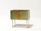 Galvanized Steel & Marble Bump Cabinet by Jan Plechac & Henry Wielgus 1