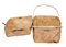 Scatole antiche intrecciate in legno di pino, inizio XX secolo, set di 2, Immagine 5
