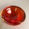 Mid-Century Red and Green Murano Sommerso Glass Shell Bowls from Cenedese Vetri, Set of 2, Image 8