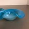 Mid-Century Light Blue Murano Glass Shell Bowl by Antonio da Ros for Cenedes Vetri 8