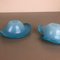 Mid-Century Light Blue Murano Glass Shell Bowl by Antonio da Ros for Cenedes Vetri 3