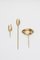 Brass Lígula, Cochler & Trulla Spoon Set by Raquel Vidal and Pedro Paz, Set of 3 1