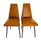 Vintage Brown Leatherette and Metal Desk Chairs, 1960s, Set of 2, Image 7