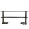 Vintage Chrome Plated Steel and Smoked Glass Console Table, 1970s, Image 8