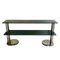Vintage Chrome Plated Steel and Smoked Glass Console Table, 1970s 1