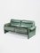 Vintage Green Leather Sofa from de Sede, 1980s 1