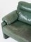 Vintage Green Leather Sofa from de Sede, 1980s, Image 3