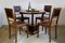 Antique Leather and Oak Dining Chairs, Set of 6, Image 2
